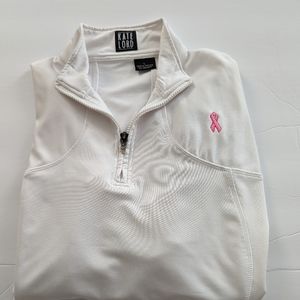Kate Lord white active wear pullover Large